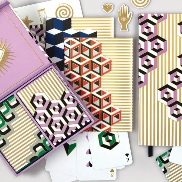 New!‎ Jonathan Adler Versailles Boxed Die-cut 6 Notecard Set Envelopes Stickers - Picture 4 of 7